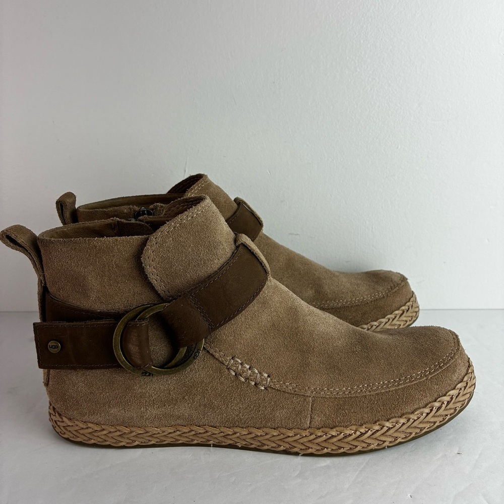 Ugg Sloane Tan Suede Ankle Boots - Picture 2 of 7